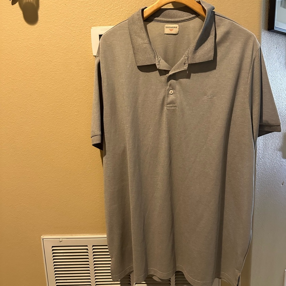 Dockers Classic Gray Polo Shirt for Men